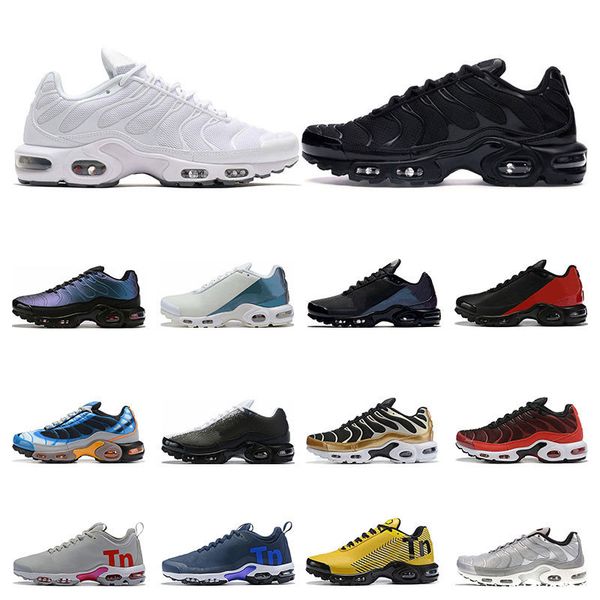 

new arrivel tn plus кроссовки для мужчин белый черный оранжевый вольт золото серебро разводят мужские спортивные кроссовки тренеры размер 40