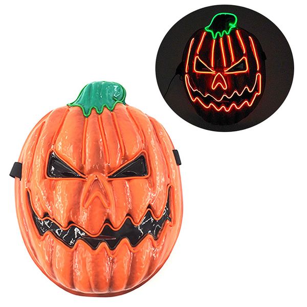 

halloween makeup parties led mask carnival festivals led cold light pumpkin head luminous mask light