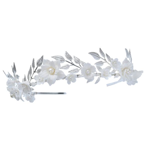 

fashion porcelain wedding crown bridal hair accessories hair bands lady party prom accessories wedding acc, Golden;white