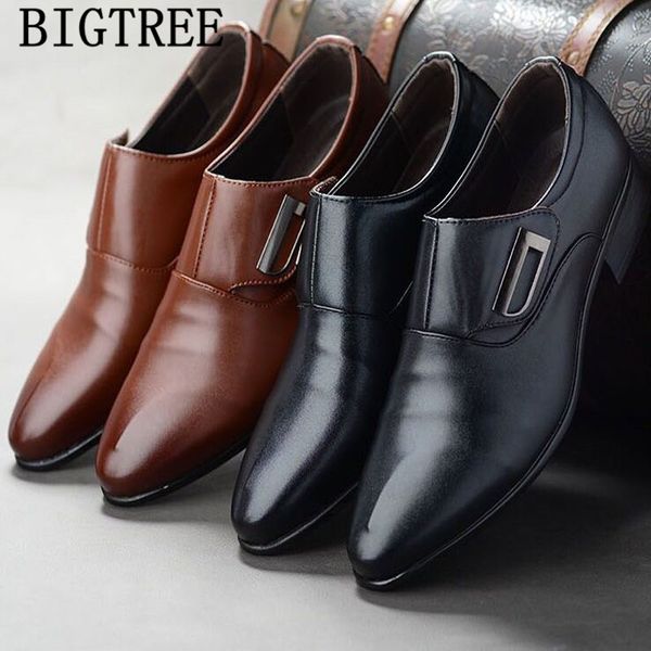 

men official shoes formal shoes men leather mens business leather luxury dress for suit sapato oxford masculino, Black