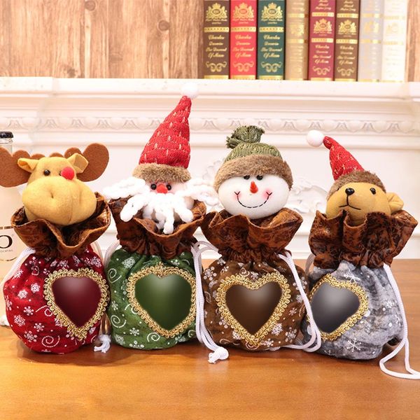 

christmas decorations candy bag doll gift bag home decor christmas day apple new year 2019 navidad#20