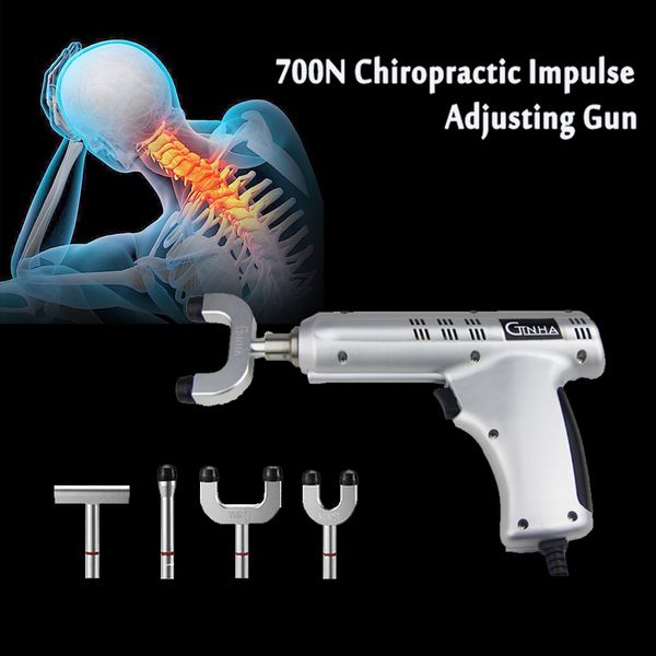 

new electric bone correction gun activator cervical therapy massager 4 heads spine chiropractic instrument