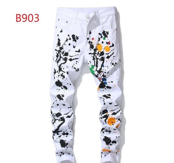 

mens 2019 роскошь дизайнер черный джинсы камуфляж рваные узкие джинсы брюки leopard лоскутные мужские дизайнерские брюки заклепки мотоцикла, Blue