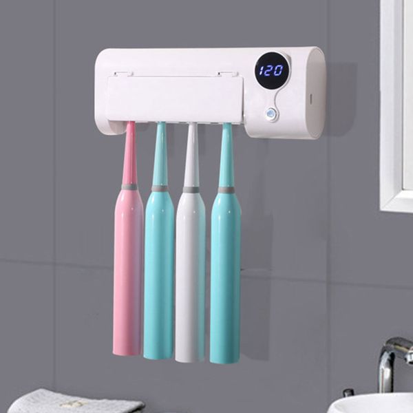 

silent uv light wall mounted smart induction disinfection ultraviolet toothbrush sterilizer holder storage cleaner dental care for home kids