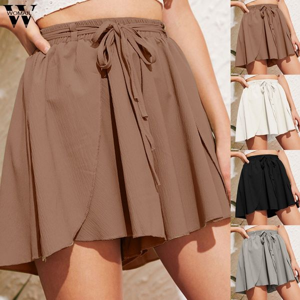 

womail shorts 1pc women's short high waist straight button embellished pocket wide leg summer cotton shorts skirts 2018 may23, White;black