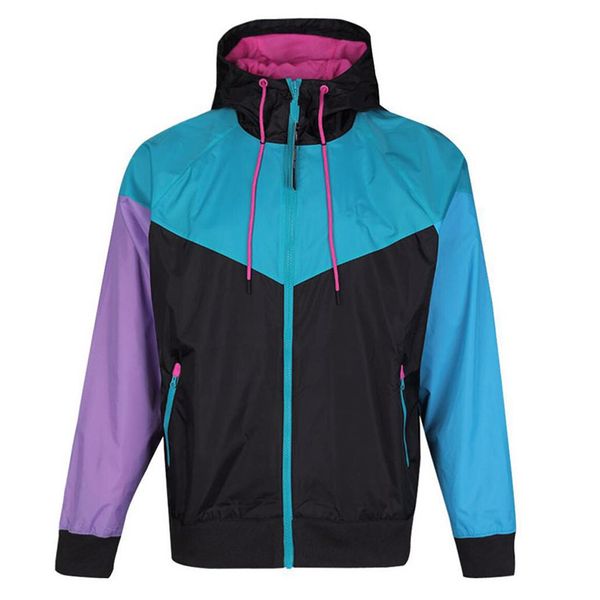 

men's designer jackets 5 styles hooded windbreaker zippers brand for men women sports hooded windbreaker luxury jacket wholesale, Black;brown