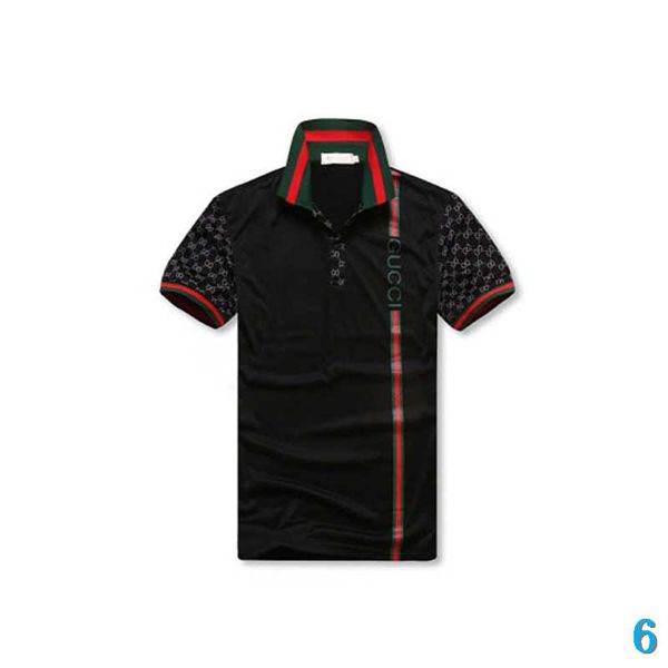 

mens designer polo shirts brand fashion tees breathable loose shorts sleeves striped luxury tees summer brand polos 6, White;black