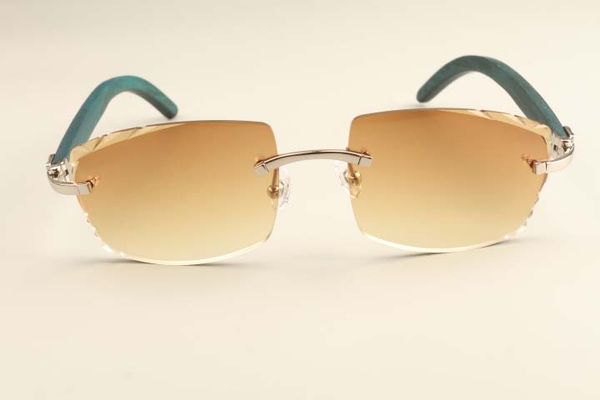 

2019 direct engraving blue luxury fashion new natural sunglasses 3524015-b wooden ultra mirror light sunglasses factory temple uimsw, White;black