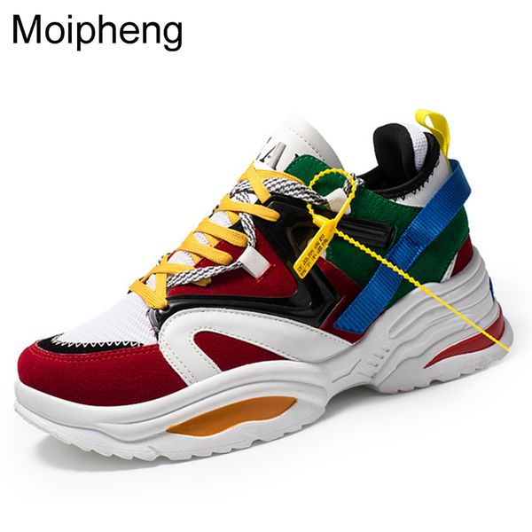 

moipheng 2019 women casual shoes flock platform white sneakers lace-up sewing flats lover shoes women zapatos mujer size 35-45, Black