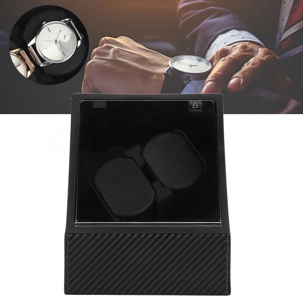 

professional noise-wooden wristwatch mechanical watch automatic winder case box 110-220v automatic watch box eu / uk plug, Black;blue