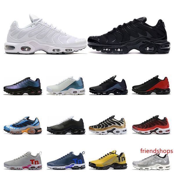 

new arrivel tn plus running shoes for men white black orange volt gold silver bred mens sports sneakers trainers size 40-46