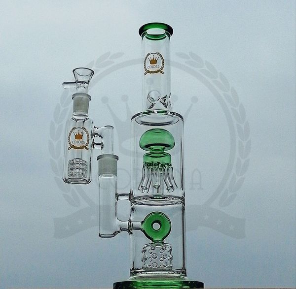 Dab Rig Lokay Glass Bong Tubos de ￡gua grossa de 7 mm de apanhador de cinzas Perc Bongs