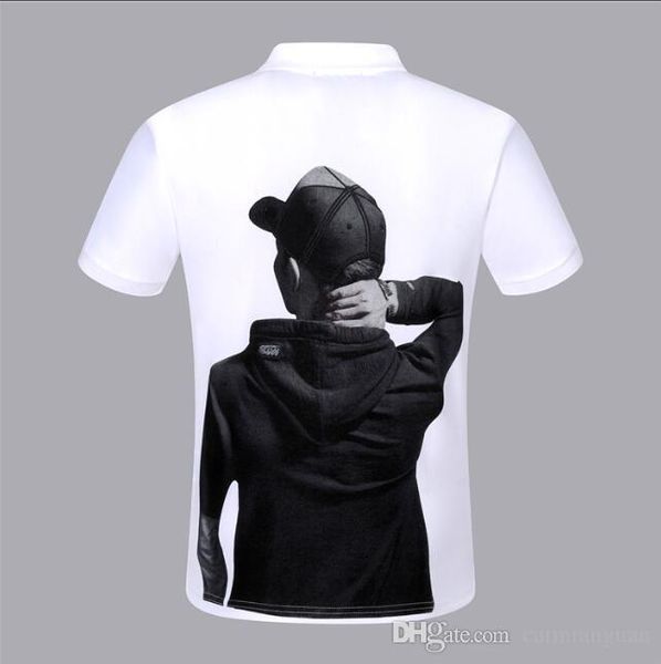 

brand design summer street wear europe fashion men cotton tshirt casual short sleeve tee t-shirt, White;black
