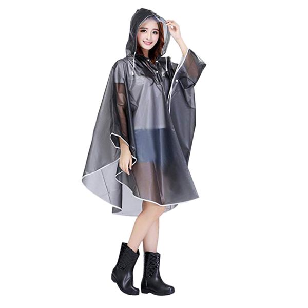 

szs hooded raincoat women reusable rain poncho rain coat jacket packable long rainwear