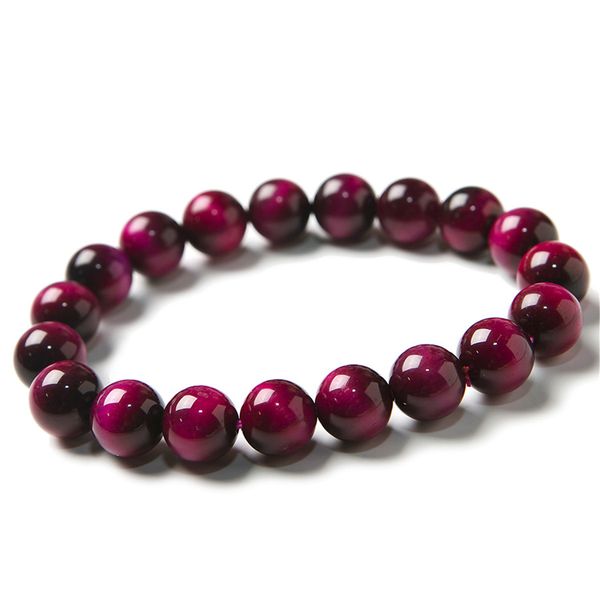 

женщина мужчины natural rose red tiger eye gemstone stretch круглый кристалл бисера браслет 8mm 10mm 14mm 16mm, Golden;silver