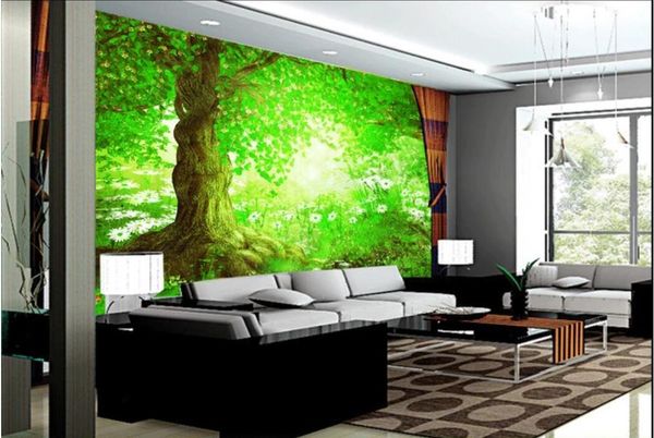

3d wallpaper custom p mural fantasy elegant fairyland forest tv background wall design wallpaper for walls 3 d