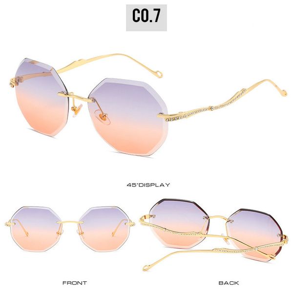 

frameless sunglasse frameless sunglasses for men and women fashion sunglasses irregular inverted sunglasses prescription glasses online klk5