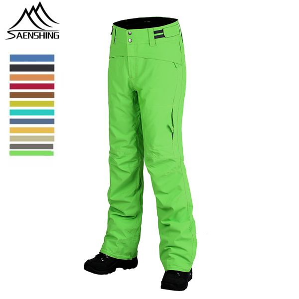 

2016 new brand men women skiing pants winter snow thermal warmth trousers outdoor hiking snowboarding pants waterproof windproof