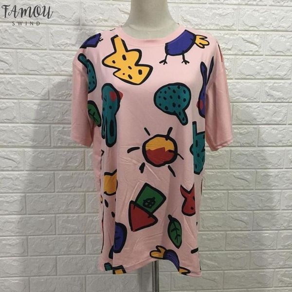 

oversized summer tshirt women clothes short sleeves streetwear ladies hip hop tee shirts letter female cotton print o neck t shirt, White
