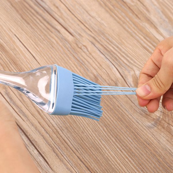 

colorful silica gel tea brushes cooking oil brushes resistant high temperature barbecue sweep cream brushes kitchen accessories