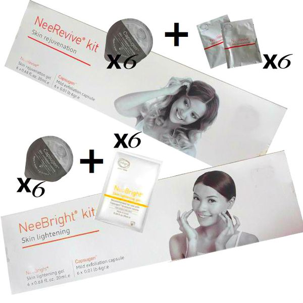 

face massager exfoliation consumable products neebright neerevive capsugen whitening and anti-aging kit nee revive drop shipping