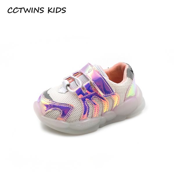 

cctwins kids shoes 2019 autumn fashion girls casual fluorescence shoes boys sports breathable sneaker children trainers fs2953, Black