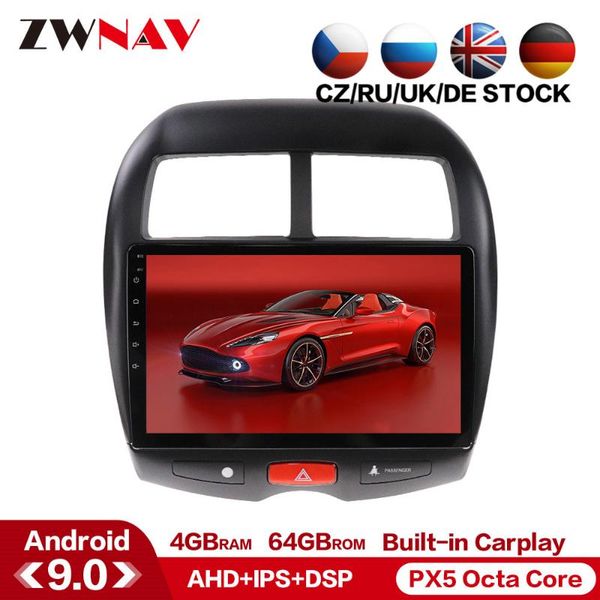 

android 9,0 автомобиль мультимедийный проигрыватель для mitsubishi asx 2010-2018 gps глонасс навигации радио аудио стерео головное устройств
