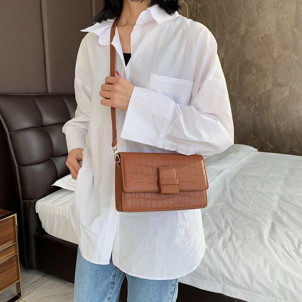 

fashion stone pattern pu leather crossbody bags for women small shoulder messenger bag ladies mini travel handbags for party