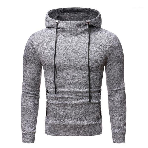 

mens hoodies fashion pullover males clothing solid color mens designer hoodies casual snow pattern drawstring sports, Black