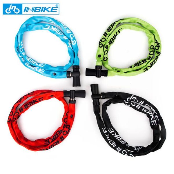 

inbike bike lock bicycle chain lock steel 100cm cl203