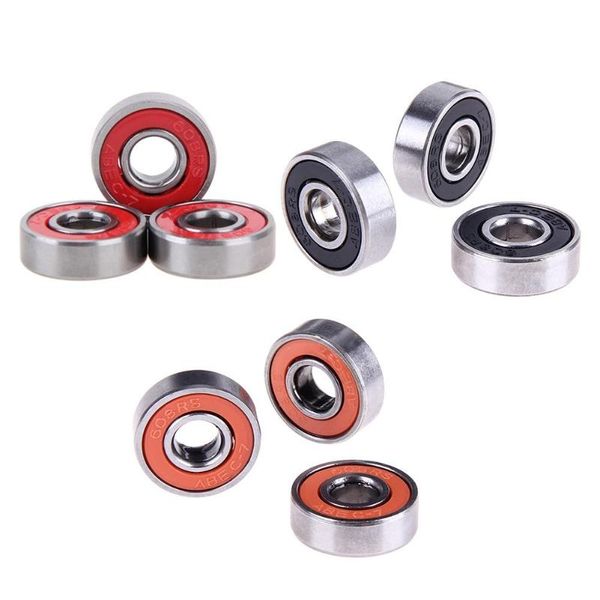 

10pcs 608rs deep groove steel wheel bearings for skateboard stunt sliding scooter quad inline skate toy accessaries