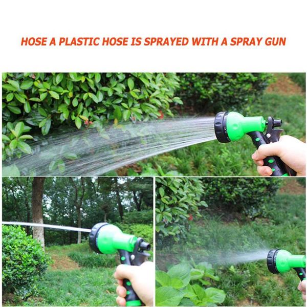 

7.5m/15m/30m expandable garden hose pipe watering spray gun for car lawn plastic hoses pipe watering hose irrigation kit