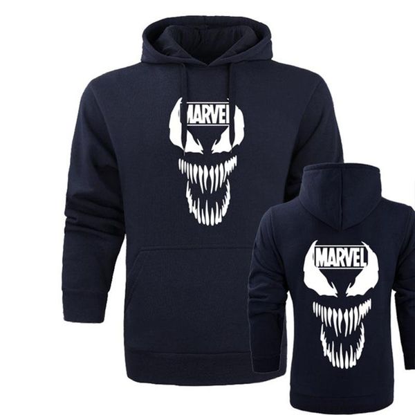 

nueva sudadera con capucha con estampado grÃ¡fico 3d venom hoodies primavera otoÃ±o hip hop punk talla grande, Black