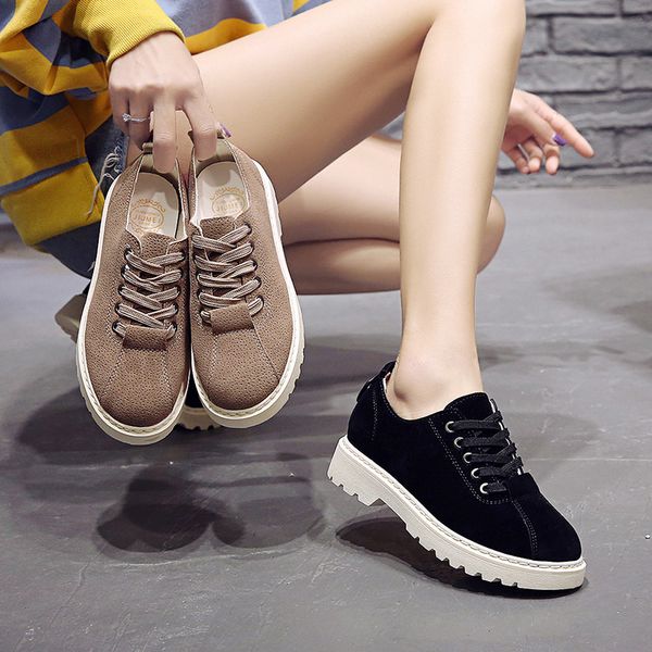 

2019 spring and autumn new fashion wedge walking shoes western style women's locomotive retro boots scrub sports shoes zw-99