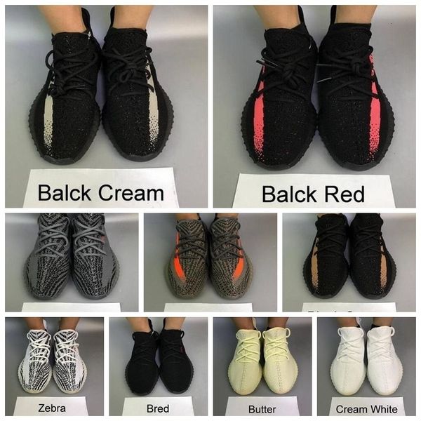 

2019 kanye west men women desinger running trainers zebra static black bred cream white sesame sports sneakers outdoor shoes