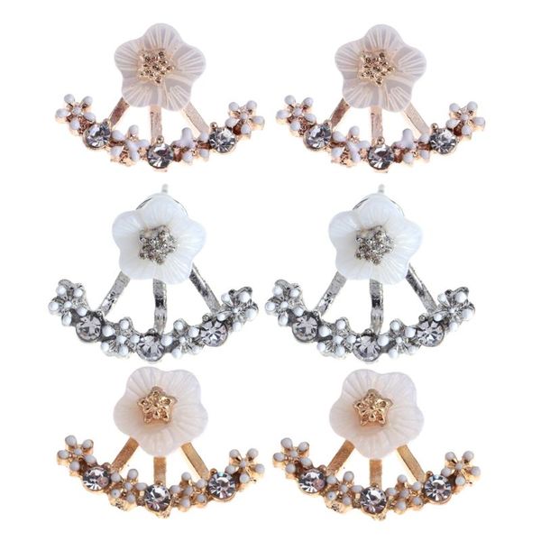 

fashoin elegant alloy earrings daisy flower shape earring for women bijoux jewelry brincos pendientes mujer ear stud earring, Golden;silver