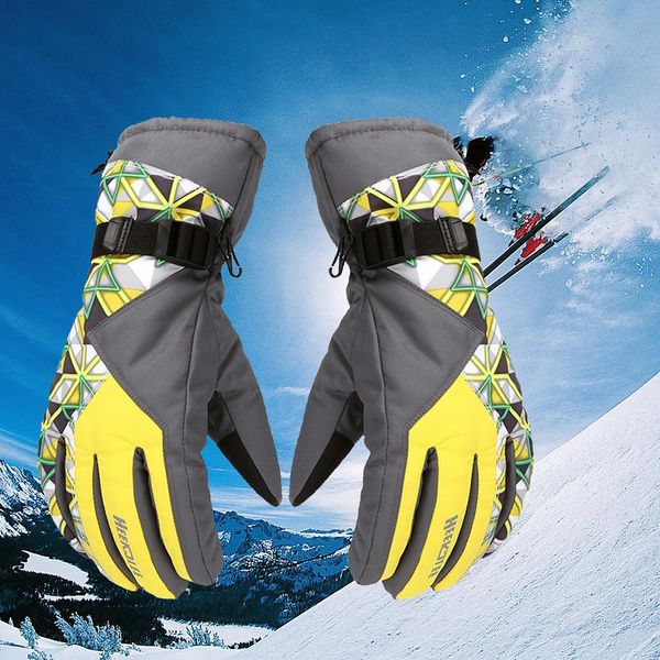 

snowboard waterproof gloves winter ski insulation gloves warm waterproof windproof fever handschoenen ski 30o9