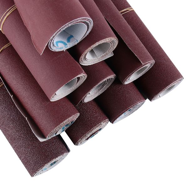 

1 roll 1m 4" wide emery cloth roll sandpaper 80-800 grit grinding polishing tools wet dry sandpaper woodworking hand tools