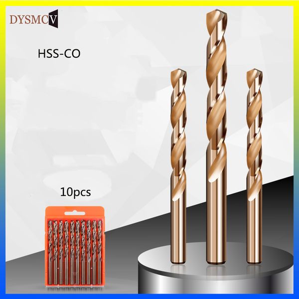 

10pcs 0.5mm1.5mm 2.5mm 3.5mm 4.0mm m35 hss-co cobalt drill bits hss twist drill bit for stainless steel