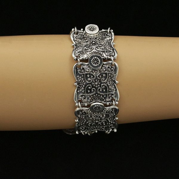 

charm bracelets ancient coin bohemian wide bracelet anklet vintage varved turkish hand jewelry, Golden;silver
