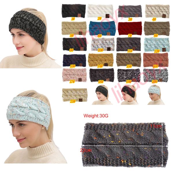

Knitted headband women winter ear warmer headband knitted turban headwrap crochet headband hair acce orie 21color d61