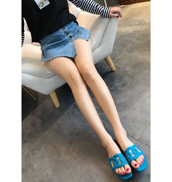 

blue ladies comfortable leather design trend slipper famous ladies shoes designer vintage slippers women casual shoe, Black