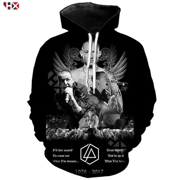 

rock band linkin park hoodie men women 3d print hoodie long sleeve sweatshirt casual streetwear style tracksuit u026, Black