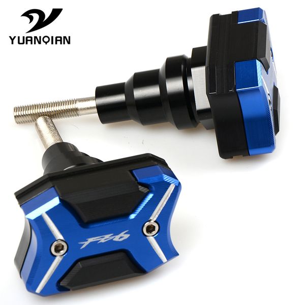 

with"fz6" logo motorcycle frame crash pads engine case sliders protector motor falling protector new for yamaha fz6 2006-2017