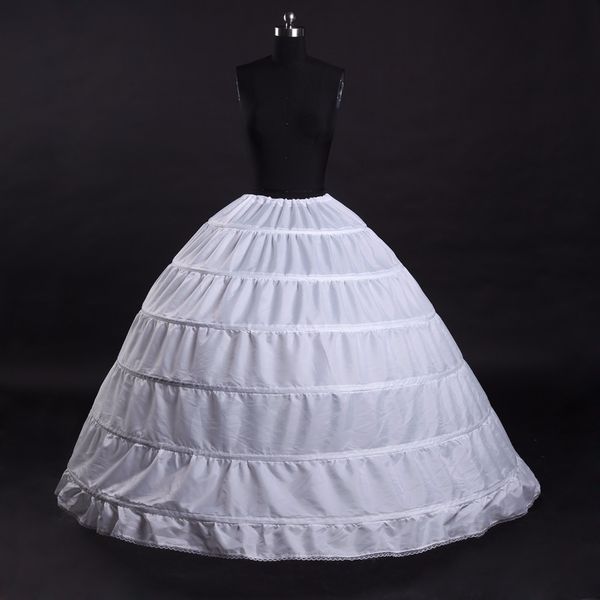 Alta qualidade 2018 White and Black 6 Hoops Dress Dress Vazhets Vestidos de esfera de gaze Crinoline sob saia Acessórios