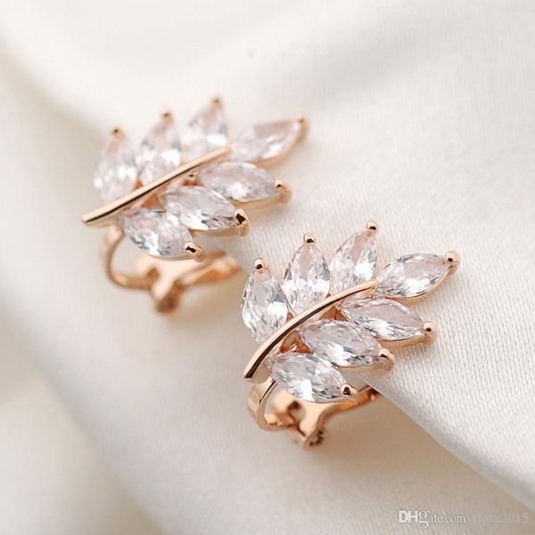 

мода leaf shape design клип на еѬги без овеѬи дл ђкѬаени оиа ladies лђий Ѭожде Silver
