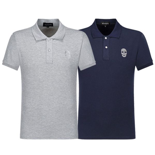 

brand polo men casual t shirt polo embroidery strip polos high street fashion classic polo shirts, White;black