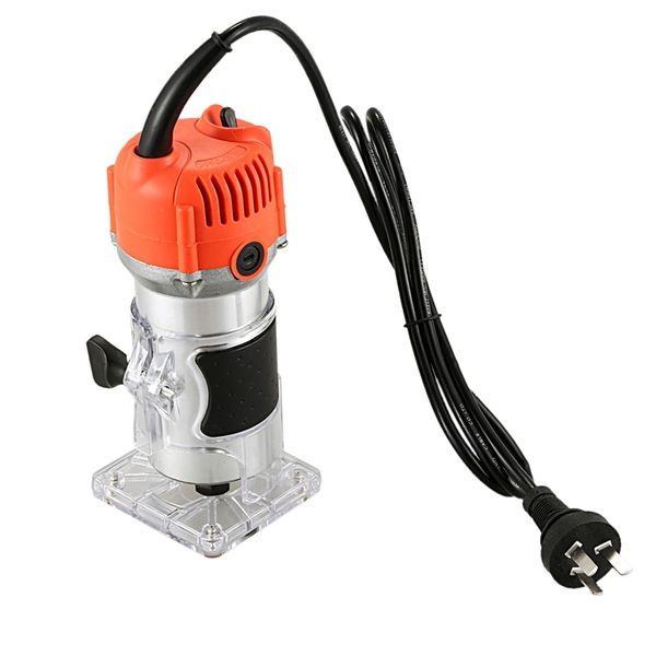 

new router trimmer 600w 30000rpm durable small copper motor carving machine 6mm electric woodworking trimmer power tool wood eu