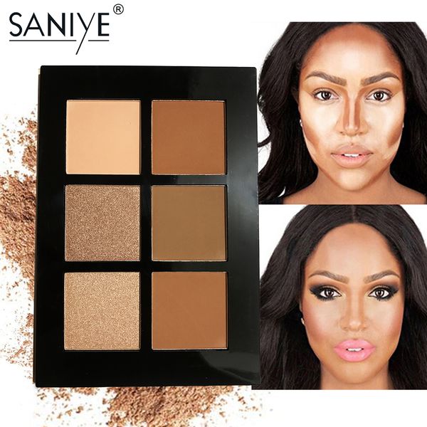 

saniye face highlighter palette contour contorno contouring matte bronzer makeup palette e0615