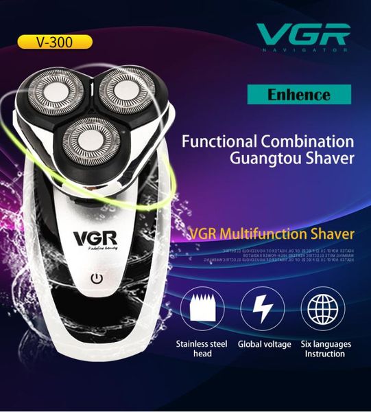

vgr four-in-one function hair clipper shaver cleaner nose hair cleaner trimmer multi-function gift for husband